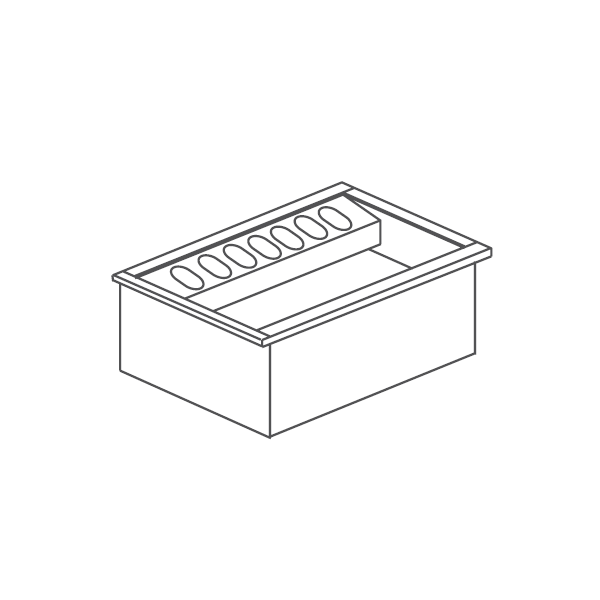 BUILT-IN STAINLESS STEEL COCKTAIL WORKSTATION