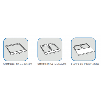 MOLDS FOR MANUAL BENCH THERMO SEALER - MAX CONTAINER DIMENSIONS 26