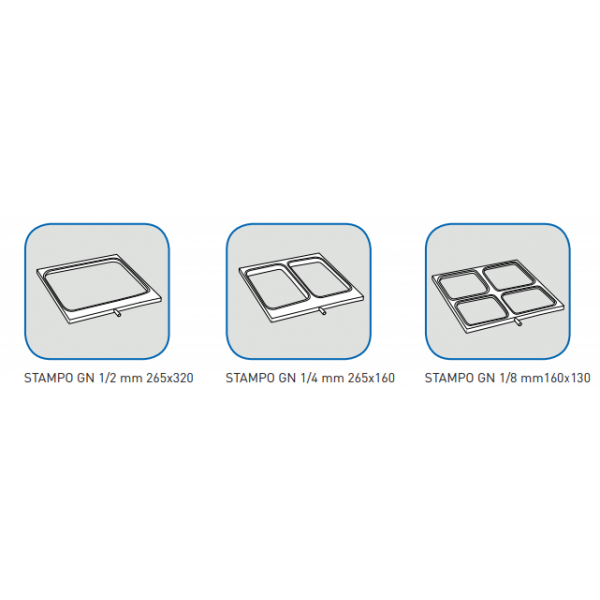 MOLDS FOR SEMI AUTOMATIC BENCH THERMO SEALER - MAX CONTAINER DIMENSIONS 39 x 26