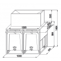 TANK ON TROLLEYS CAPACITY 266 kg