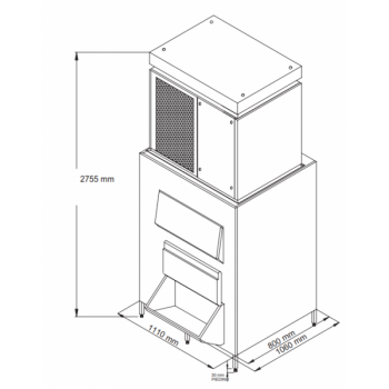 550 kg TANK FOR FLAKE ICE MAKER