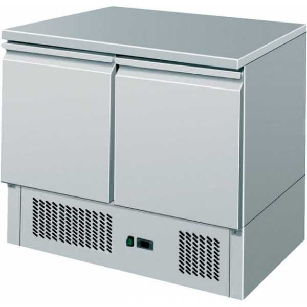 2 DOOR SALADETTE WITH STAINLESS STEEL TOP