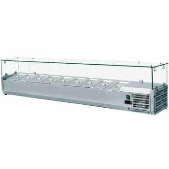 REFRIGERATED INGREDIENT DISPLAY CABINET FOR GN 1/3 TRAYS (17