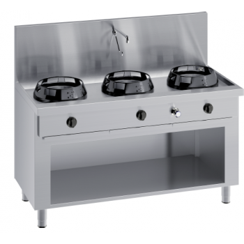 WOK KITCHEN ON CABINET WITH LEVER TAP