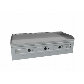 GAS COUNTER TEPPANYAKI WITH BACKPLATE - CHROME PLATE