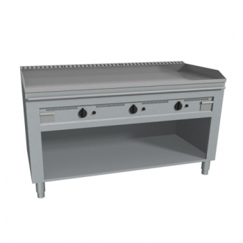 TEPPANYAKI ON GAS CABINET WITH BACKPLATE - CHROME PLATE