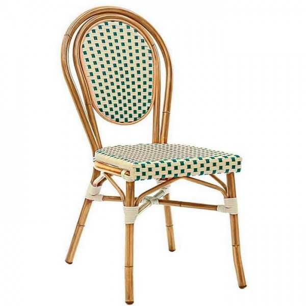 Bamboo painted aluminum chair