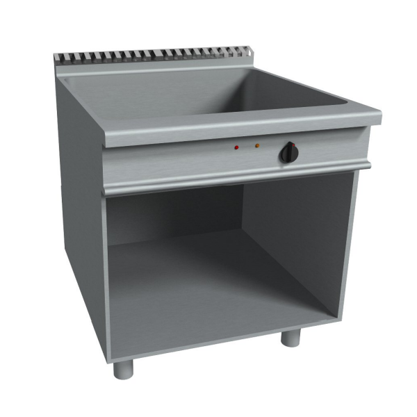 ELECTRIC BAIN-MARIE ON SINGLE BASIN CABINET - WIDTH 80 cm