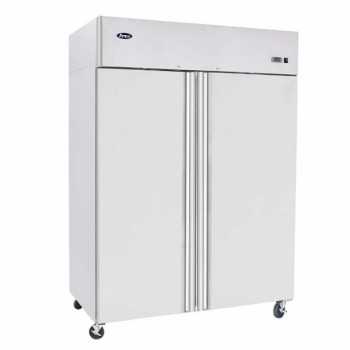 GREEN LINE REFRIGERATED CABINET WITH TWO DOORS 1240 L WITH WHEELS - TEMPERATURE 0/+8 °C