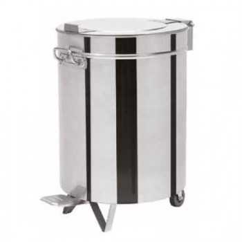 STAINLESS STEEL WASTE BIN WITH PEDAL