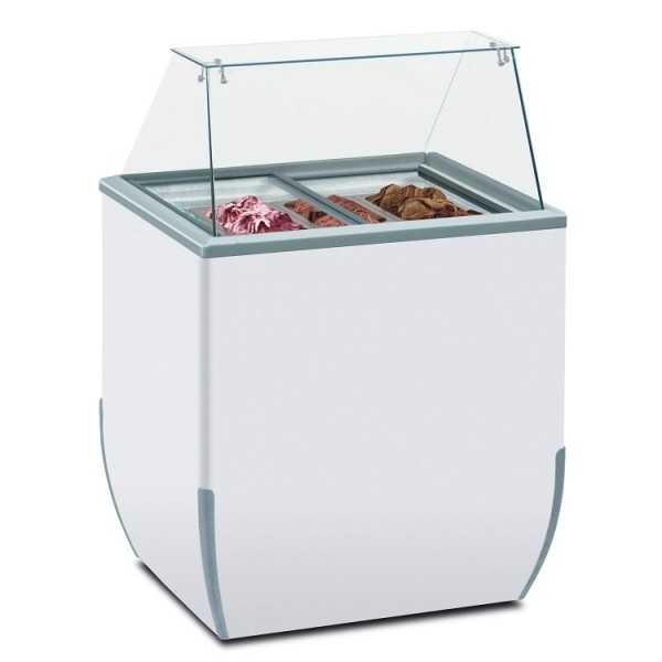 4 FLAVOR ICE CREAM DISPLAY CABINET - BRIO LINE - TEMPERATURE -25° / -18° C - L.78 x D.64 x H.118 cm