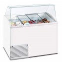 10 FLAVOR ICE CREAM DISPLAY CABINET WITH RESERVE COMPARTMENT - SLANT LINE - TEMPERATURE -20° / -15° C