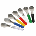 STAINLESS STEEL ICE CREAM SPATULA WITH NYLON HANDLE