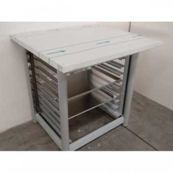 OVEN SUPPORT - L.61 x D.68 x H.85 cm - TRAY RACKS FOR 8 GN 1/1 TRAYS