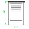 OVEN SUPPORT - L.61 x D.68 x H.85 cm - TRAY RACKS FOR 8 GN 1/1 TRAYS