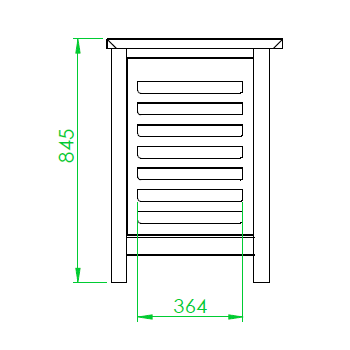 OVEN SUPPORT - L.61 x D.68 x H.85 cm - TRAY RACKS FOR 8 GN 1/1 TRAYS