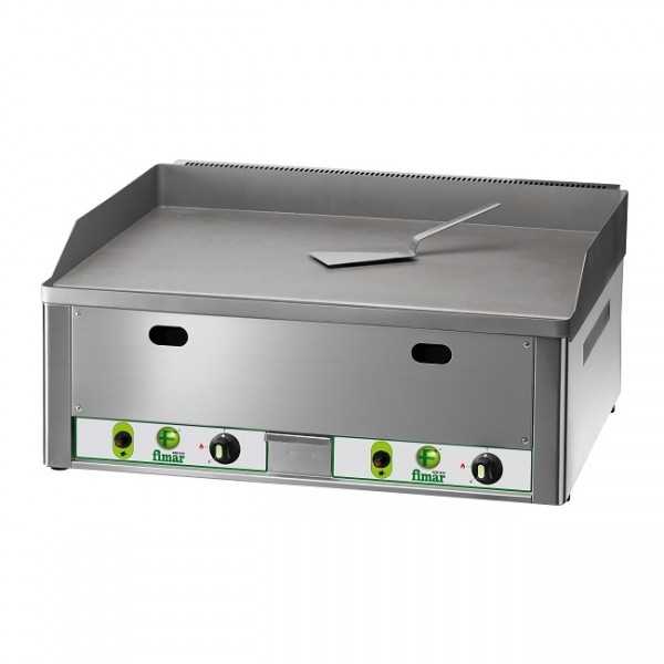 Countertop Gas Fry Top with Smooth Double Chrome Plate