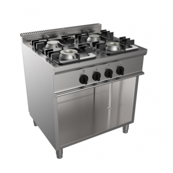 4 burner gas cooker on Easy Line compartment