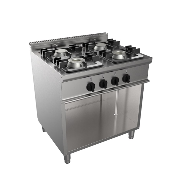 4 burner gas cooker on Easy Line compartment