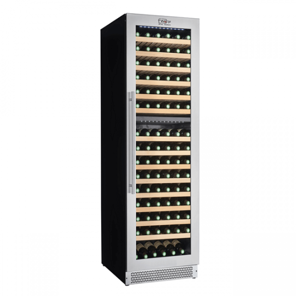 Double temperature wine cellar for 167 bottles