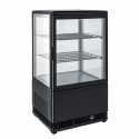 Refrigerated display with glass on 4 sides 58 liters - L.43 x D.39 x H.81 cm