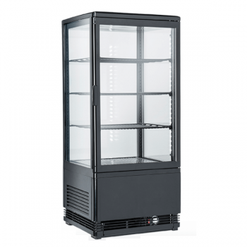 Display fridge with 4 glass sides 78 litres - 42.5 x 38.5 x 99.5 cm