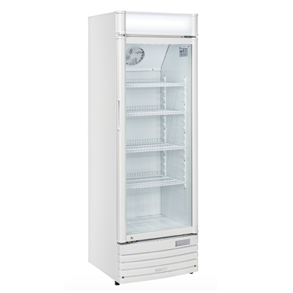 Refrigerated display case for drinks 350 liters with advertising opal - L.60 x P.57 x H.183