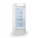 Refrigerated display case for drinks 300 liters with advertising opal - L.52