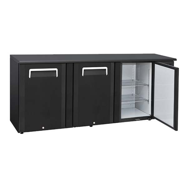 Refrigerated back counter 3 swing doors - L.208