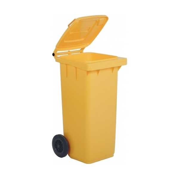 100 liter polyethylene recycling bin - L.54 x D.49 x H.85 cm