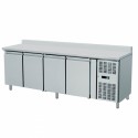 4-door freezer table with splashback - L.223 x D.70 x H.96 cm