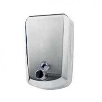 Quadro stainless steel soap and sanitizing gel dispenser 0.8 litres