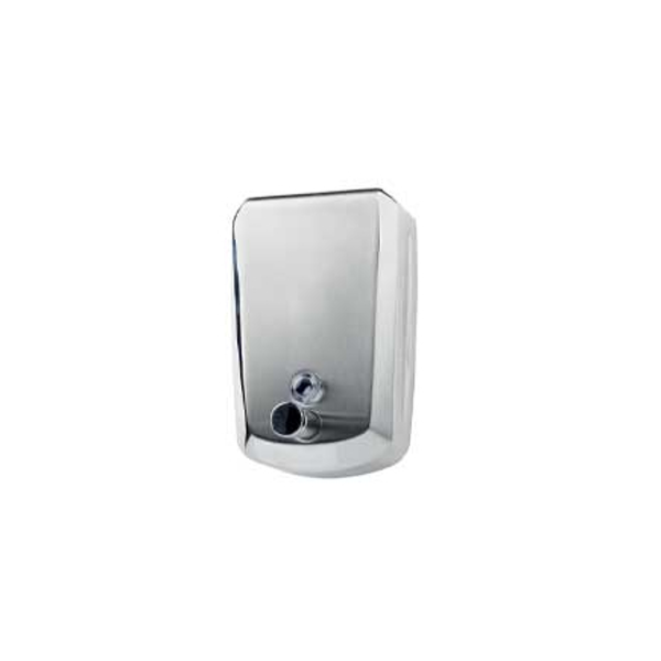 Quadro stainless steel soap and sanitizing gel dispenser 0.8 litres