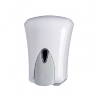 1 liter white ABS soap and sanitizing gel dispenser