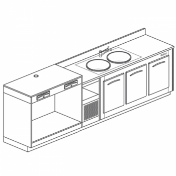 Refrigerated bar counter...