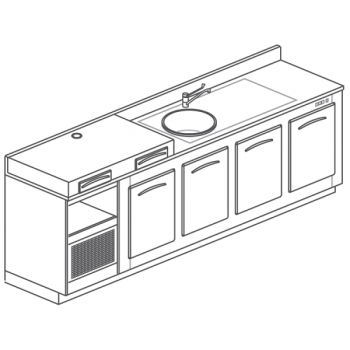 Refrigerated bar counter...