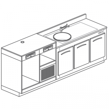 Refrigerated bar counter...