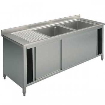 Stainless steel sink...