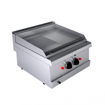 Gas griddle with smooth and...