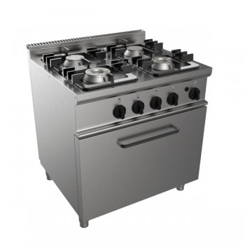 4 burner gas cooker on gas...