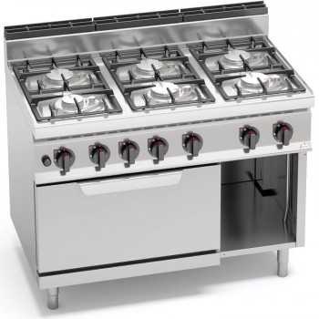 GAS COOKER WITH 6 BURNERS...