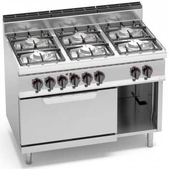 GAS COOKER WITH 6 BURNERS...