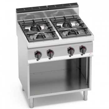 GAS STOVE WITH 4 BURNERS ON...