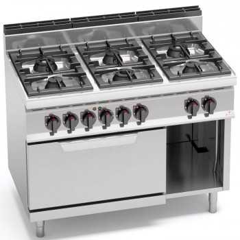 GAS COOKER WITH 6 BURNERS...