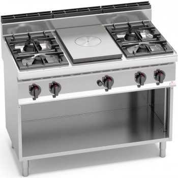 GAS SOLID TOP + 4 BURNERS...