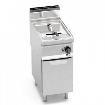 GAS FRYER ON CABINET WITH...