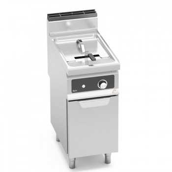 GAS FRYER ON CABINET WITH...