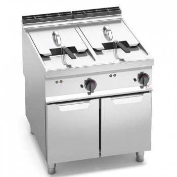 ELECTRIC FRYER ON CABINET -...